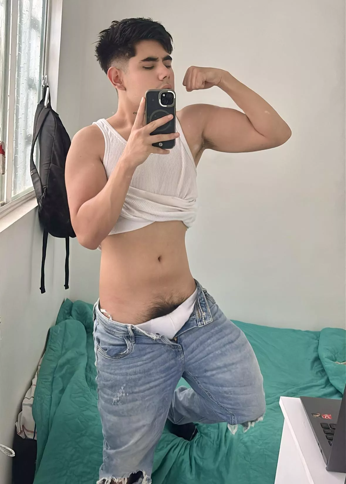 On your knees, obey my orders and give me what you have.