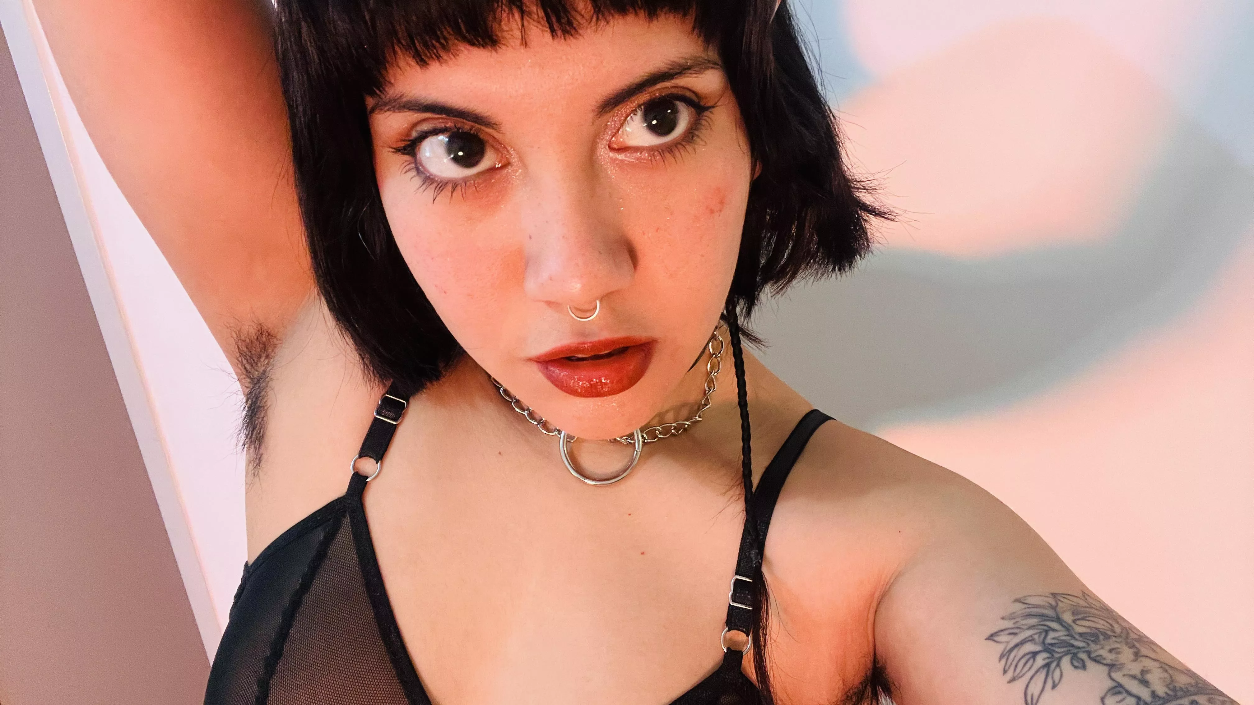 On your knees worshiping my pits is where you should be
