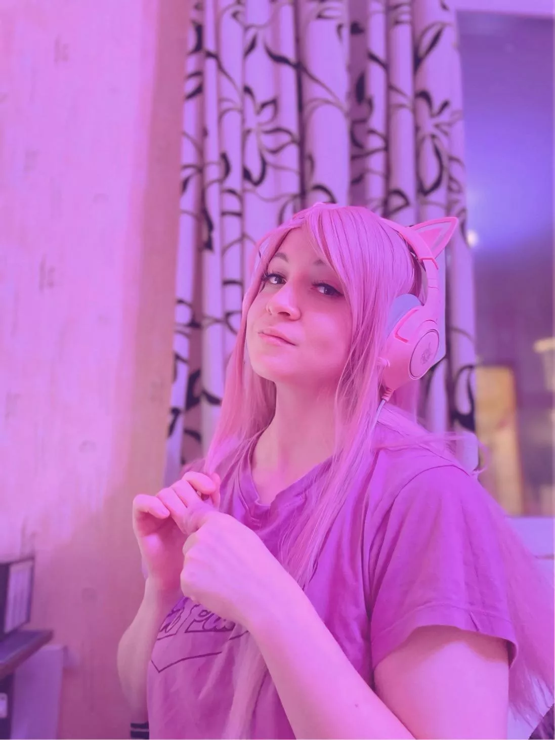 Pretending I'm embarrassed