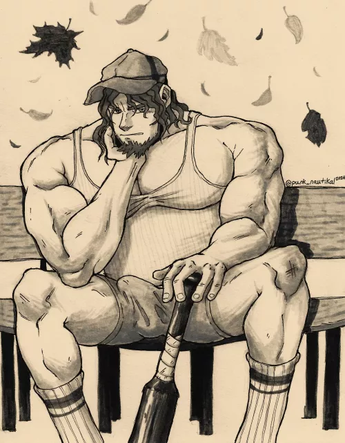 Q-Taro's least favorite part of baseball, the bench