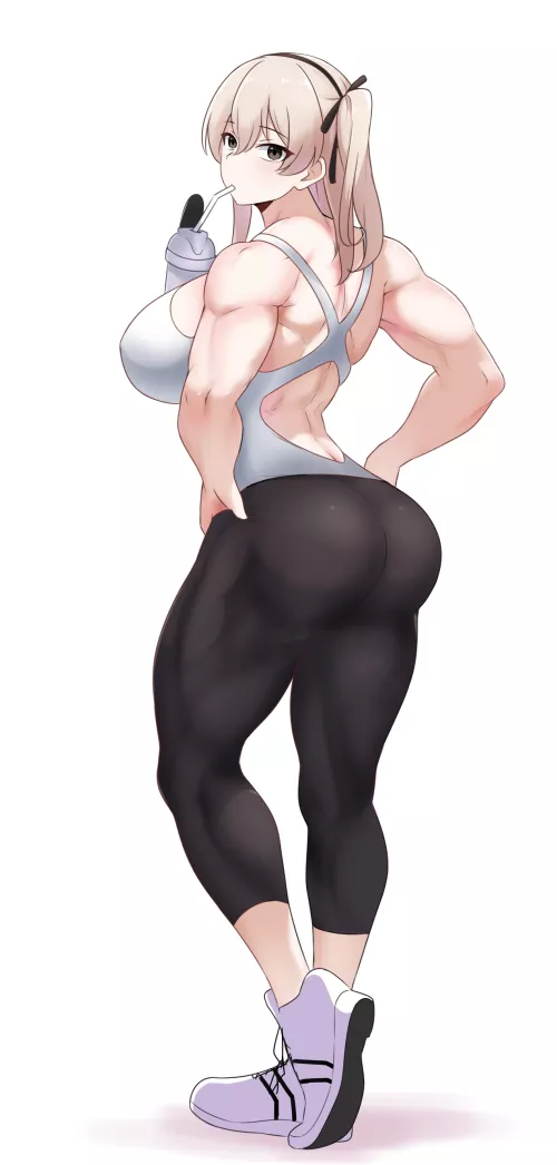 Shimada Arisu is Fit (amogan) [Girls und Panzer
]