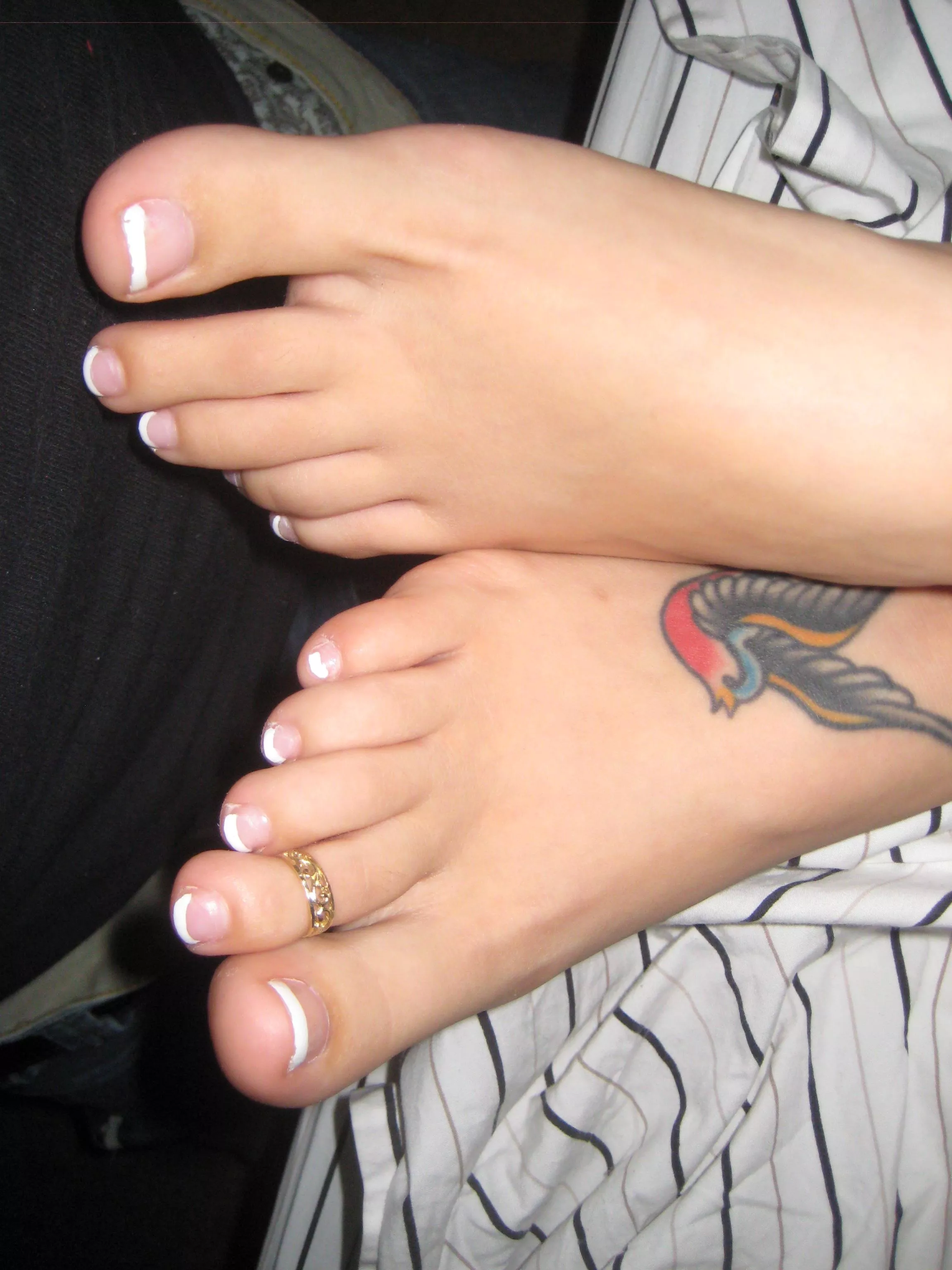 Sucking them or covering them? 