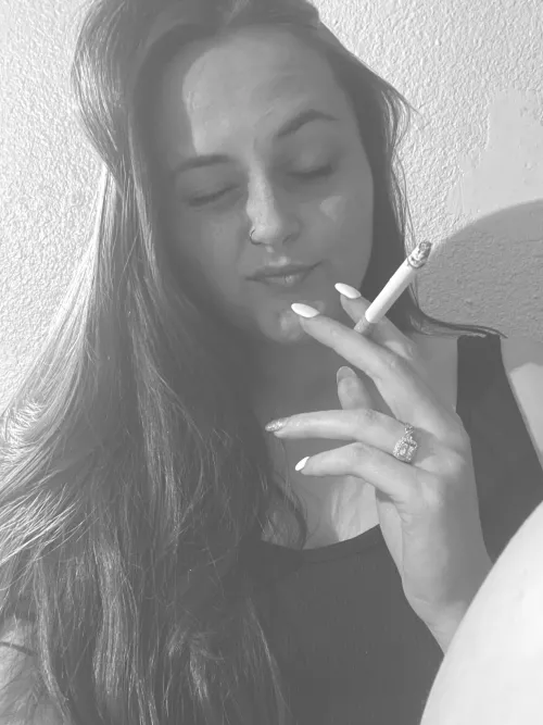 Take a drag and follow me to the bedroom 