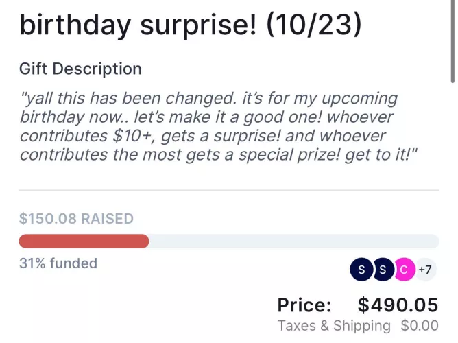 the fact that we’re 6 days from my birthday.. and this still needs funding..