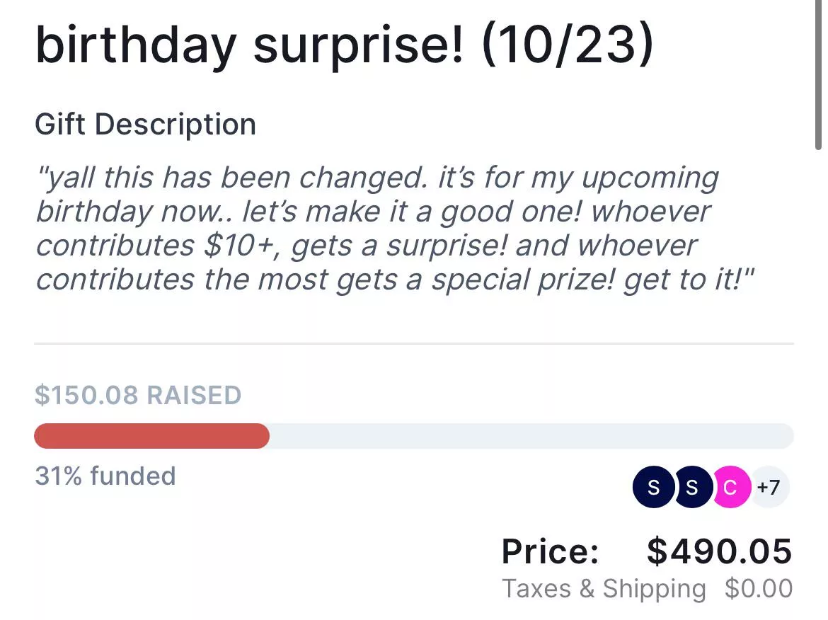 the fact that we’re 6 days from my birthday.. and this still needs funding..