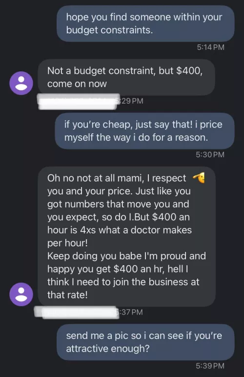 these tricks really think we’re fucking 40 clients a week 