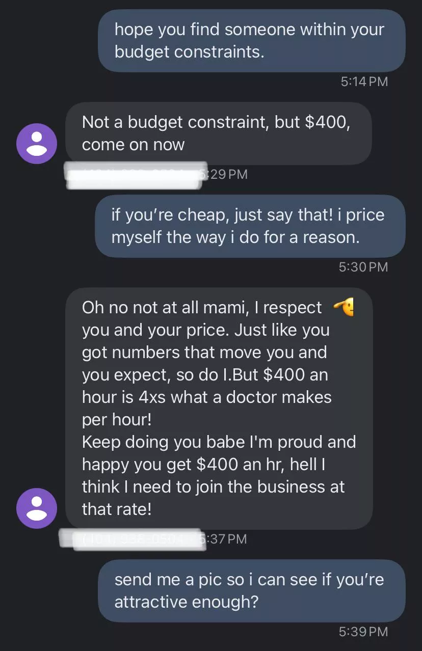 these tricks really think we’re fucking 40 clients a week 