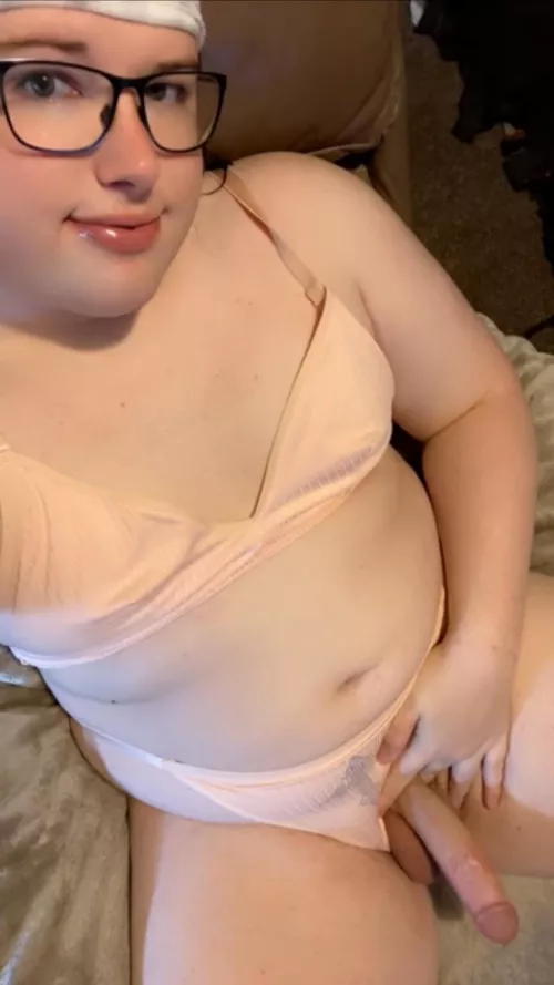 Titties small but that cock ain’t 😈