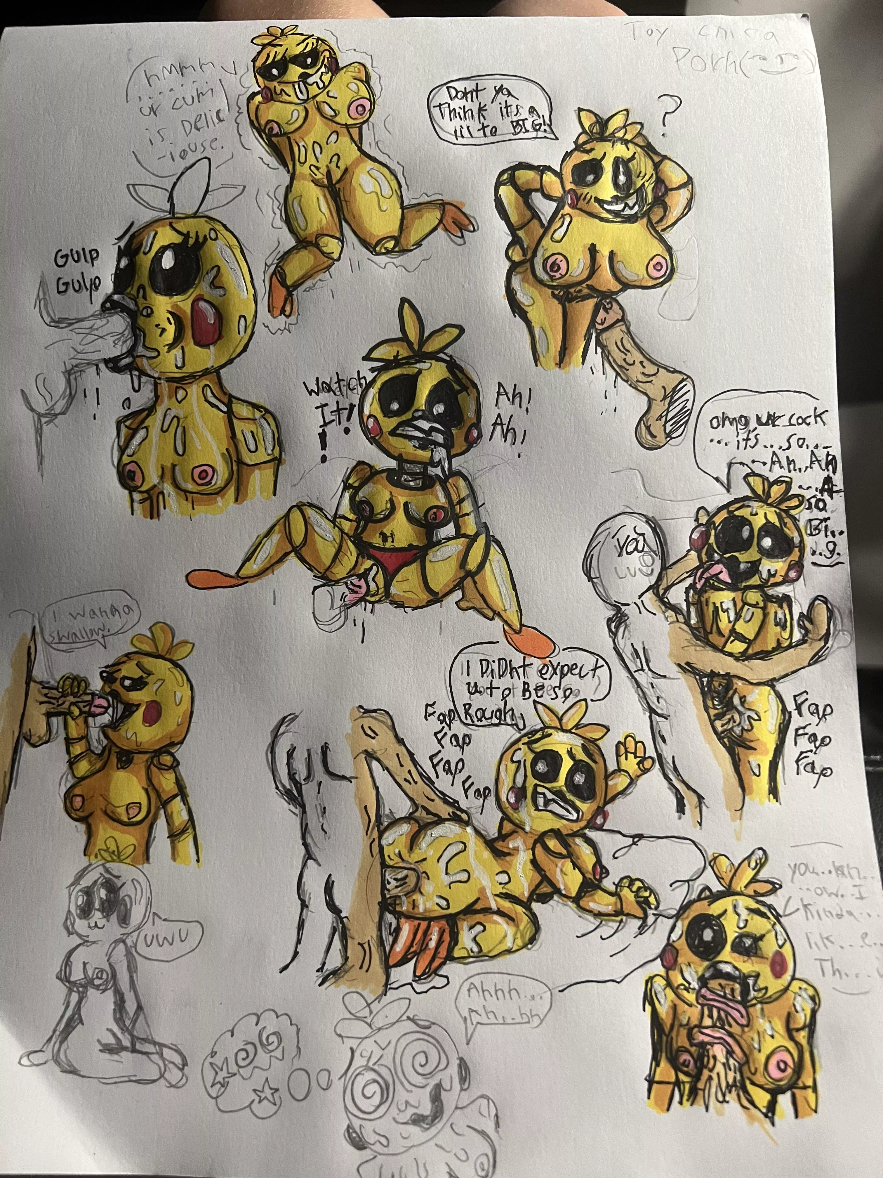 Toy chica (done by me)