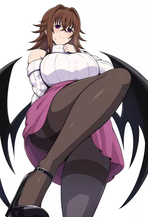 Venelana Gremory [Devil] [Femdom] [Feet] [Virgin Killer Sweater] [High Heels] [Sweat]