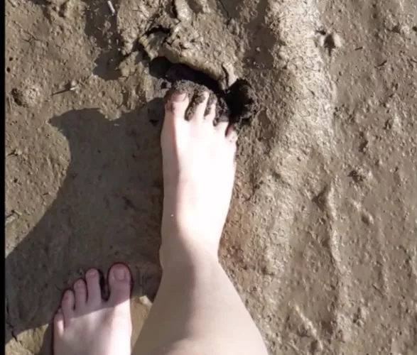 What if I squish mud between my toes all over you 