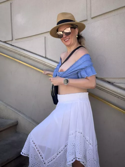 When in Rome... or Vegas, flashing a boob at Caesars Palace is a must-do.