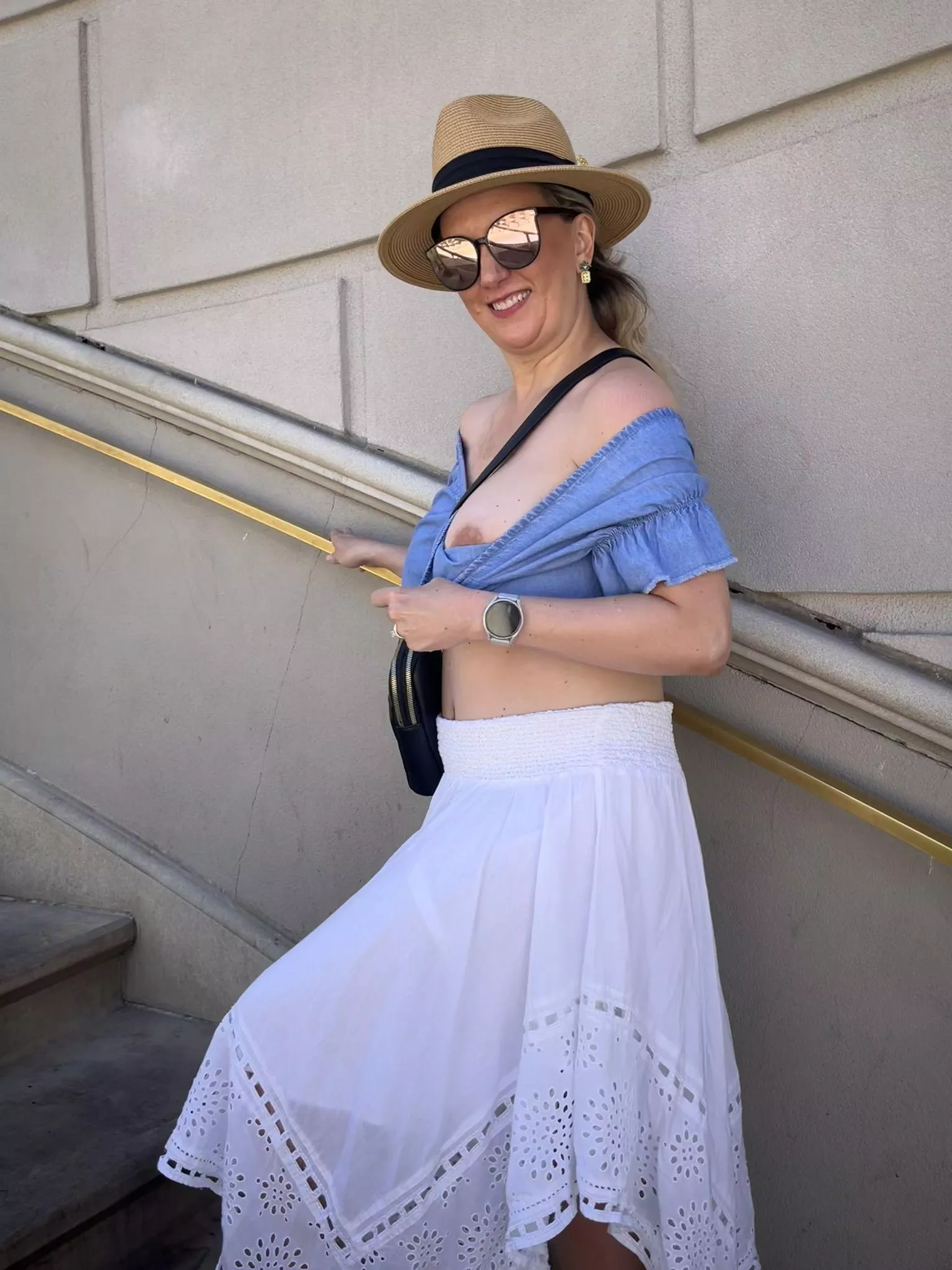 When in Rome... or Vegas, flashing a boob at Caesars Palace is a must-do.