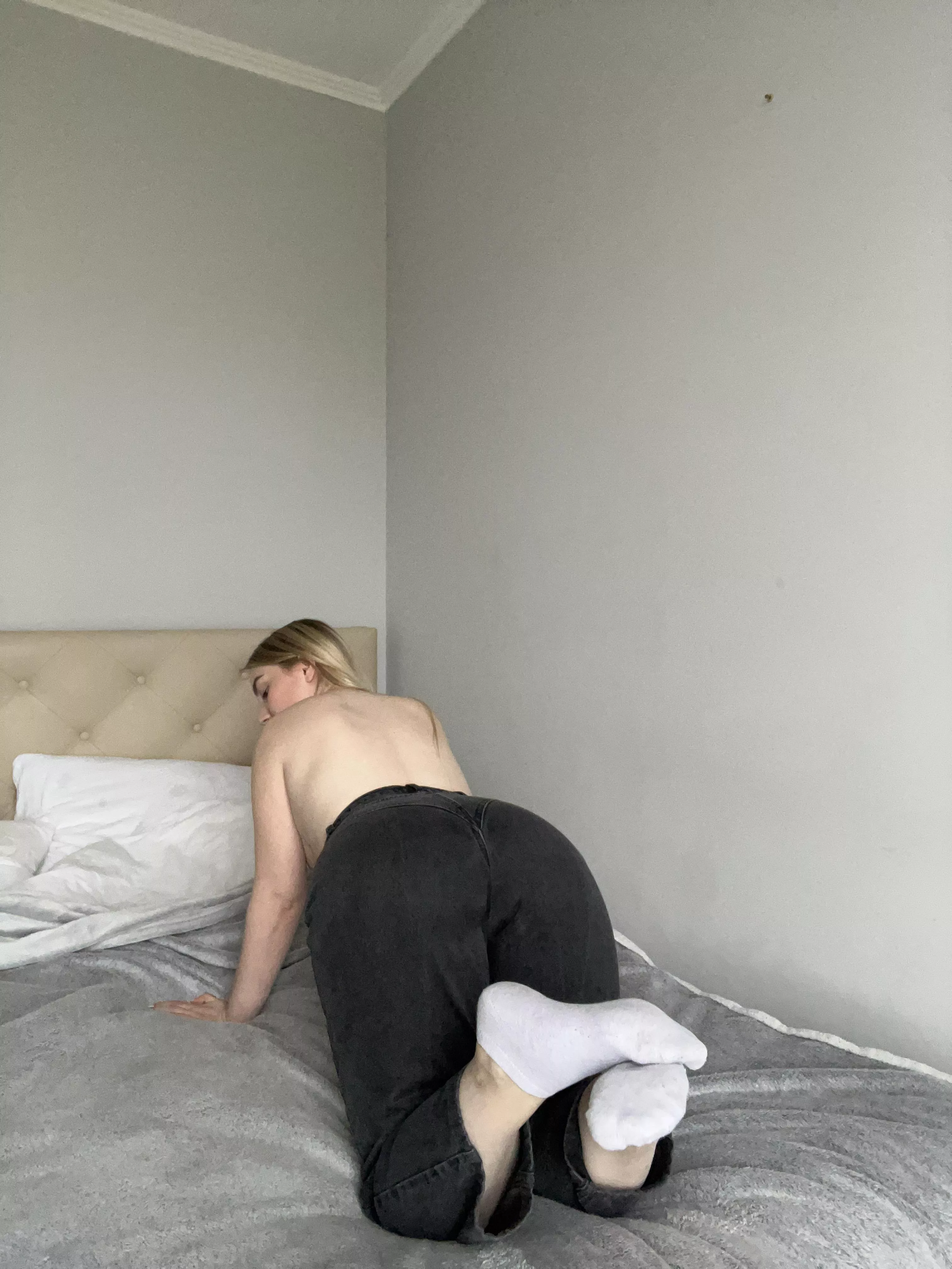 White socks under your favorite jeans