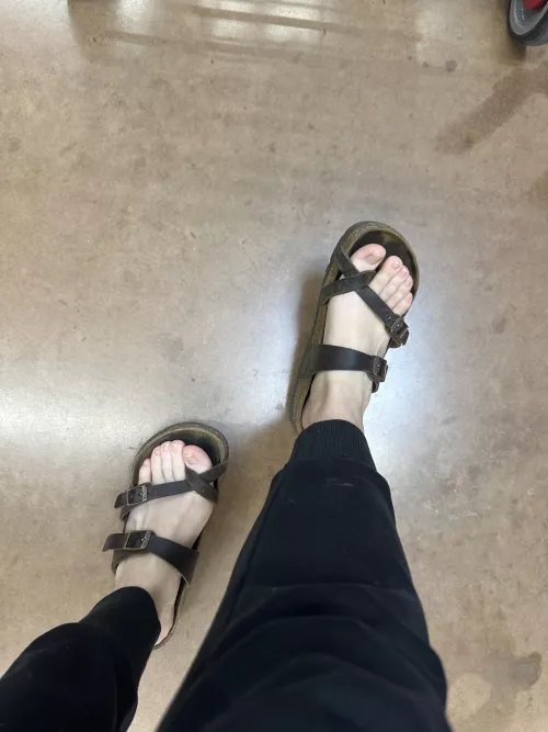 Why don't you start licking my foot instead of staring