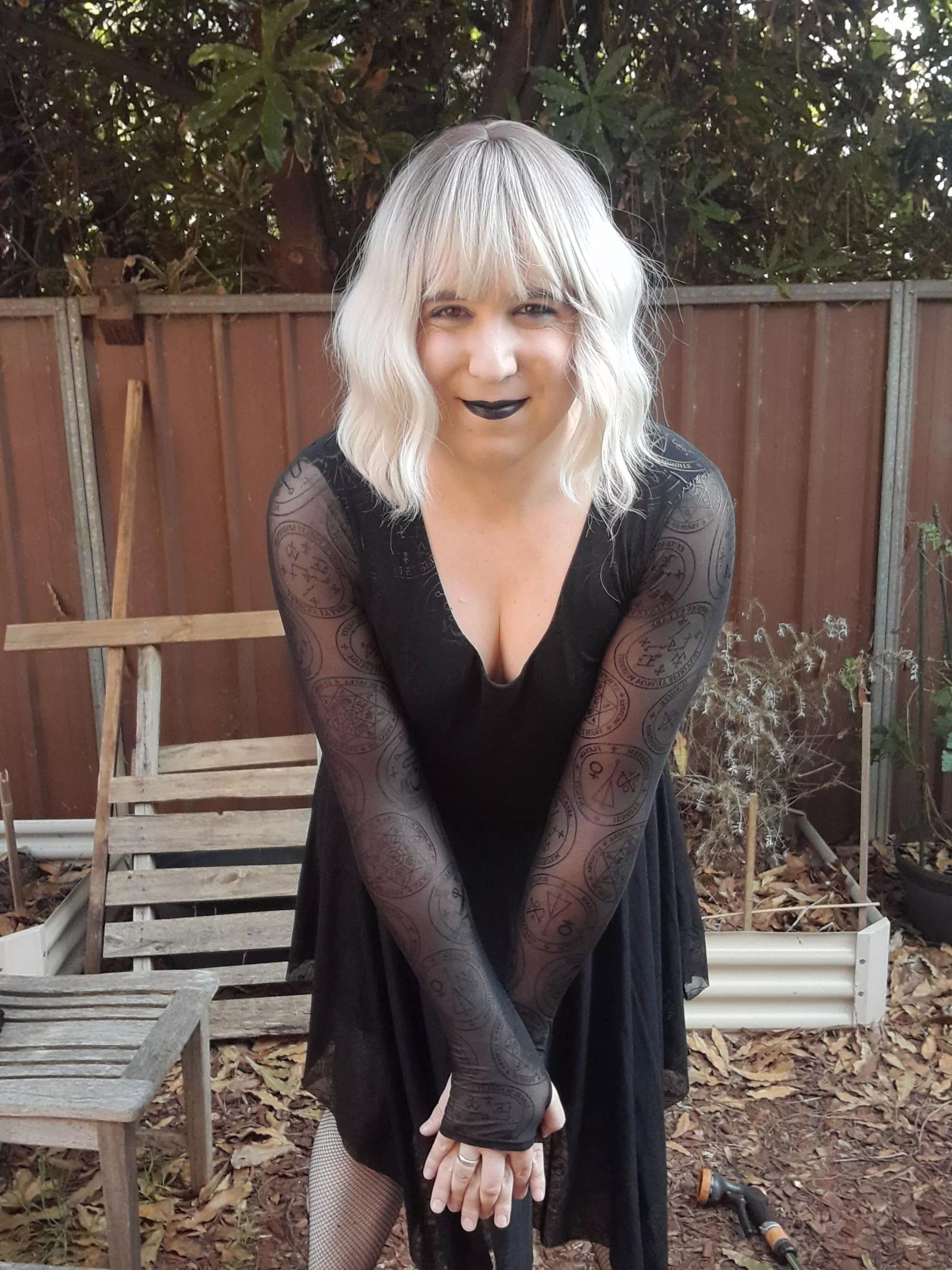 Witch sigil cleavage vibes for October