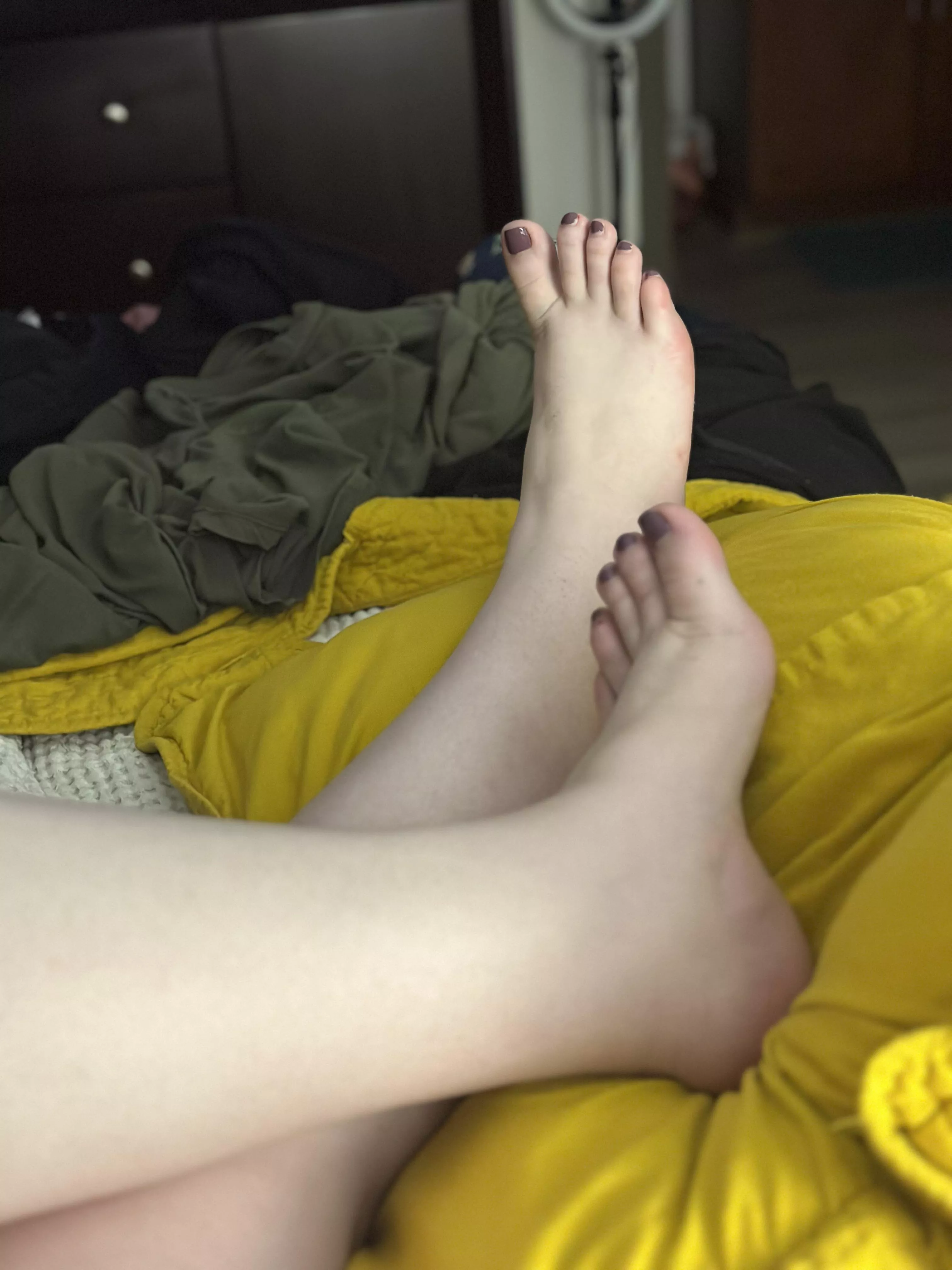 Would you suck on my feet and play with me early in the morning?
