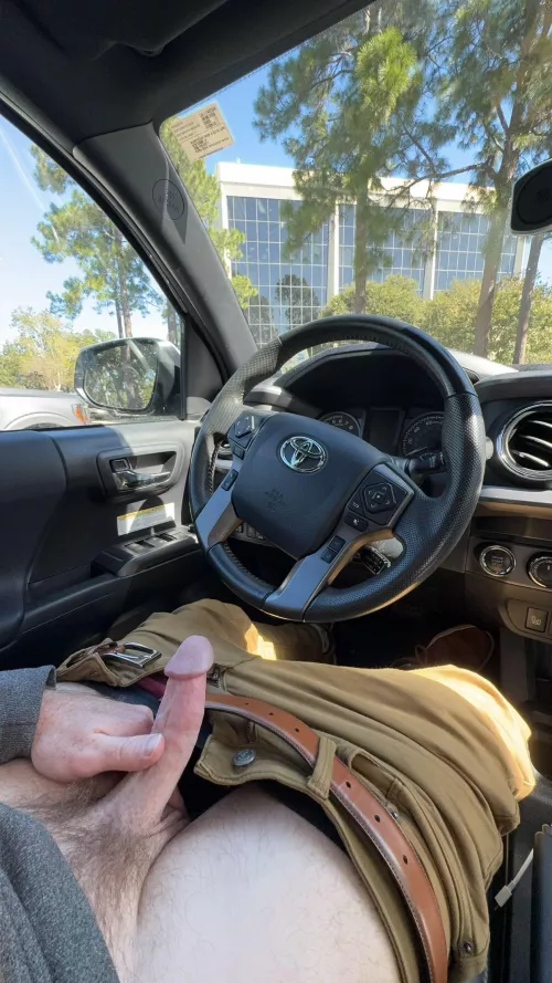 Wyd if you pull into your parking spot and see me taking this?