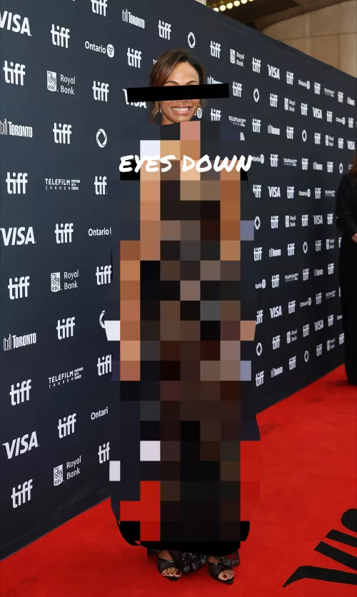 Zoe Saldana in a See through dress. 