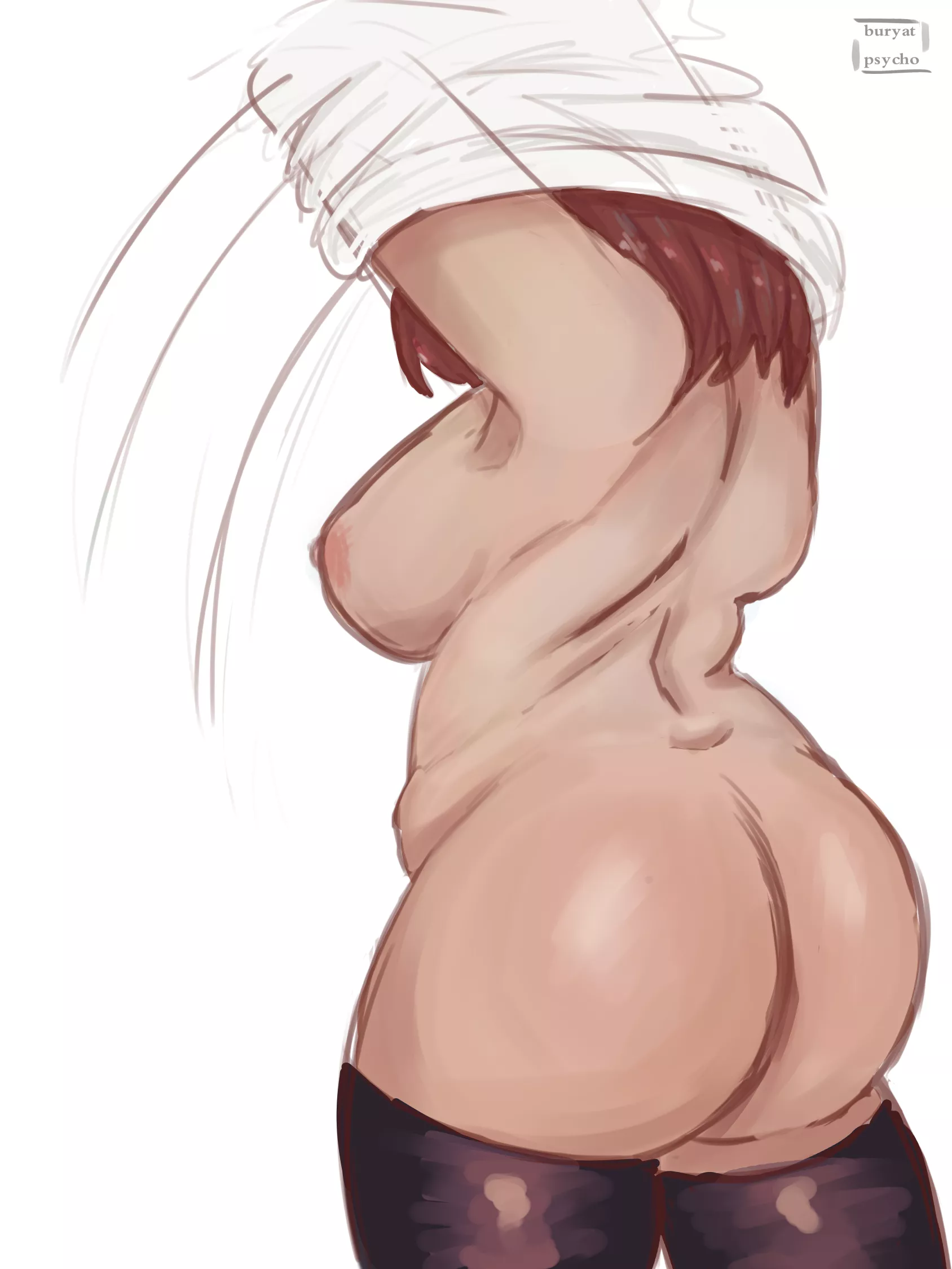 A big baby is changing clothes