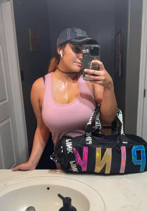 After my workout 😈