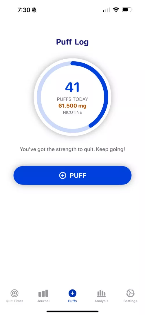 Aiming for 40 Puffs a Day – Making Progress!