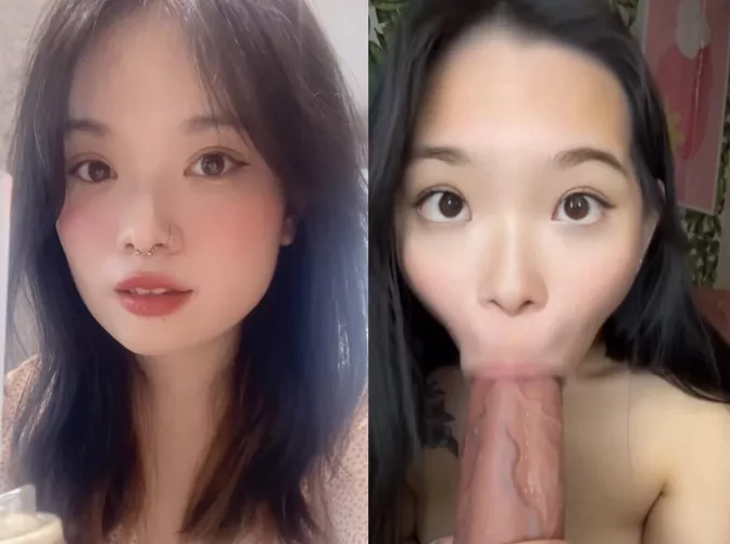 Asian slut vacuum blowjob