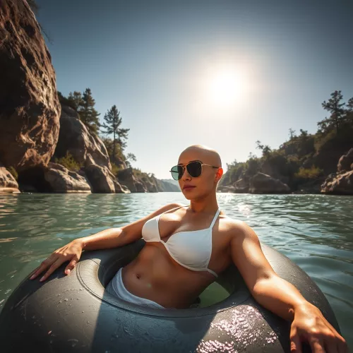 bald head AI model generated using Flux 