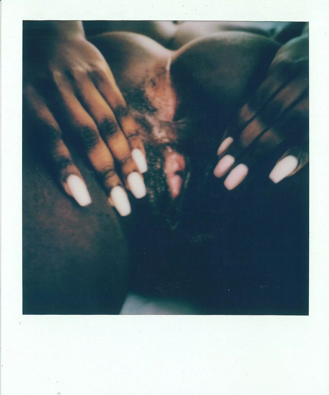 black on the outside, pink on the inside 