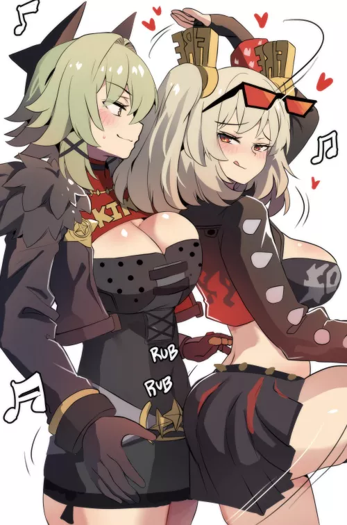 Burnice dancing on Caesar