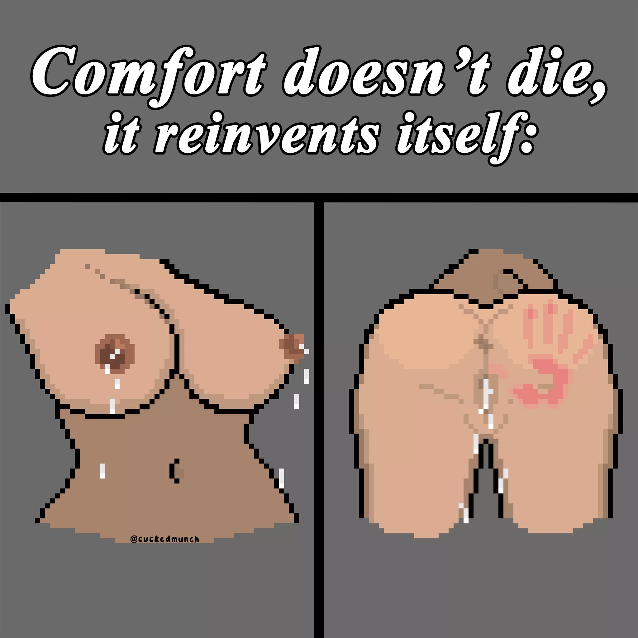 Comfort doesn't die, it reinvents itself: by Cuckedmunch