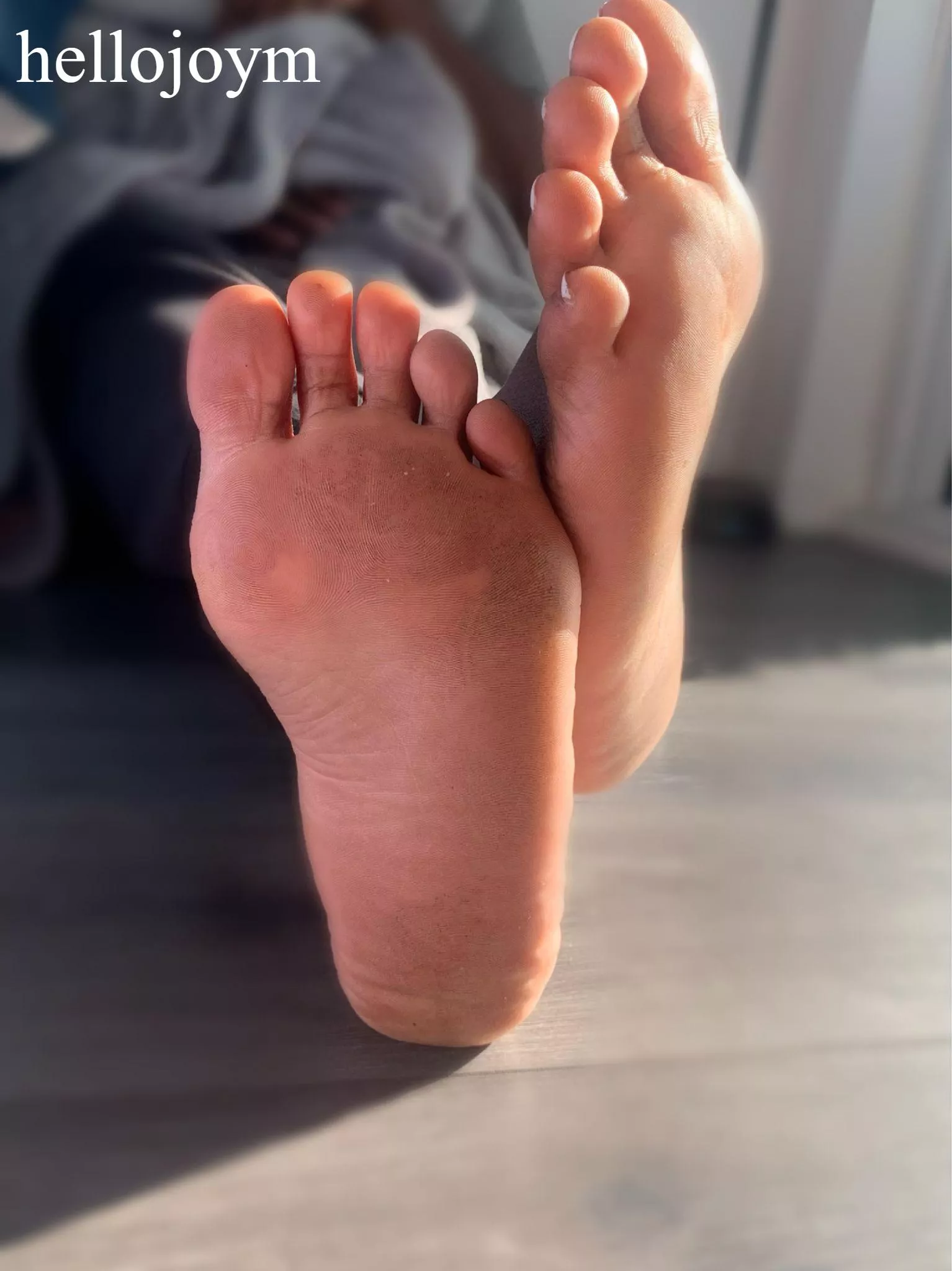 Dirty feet after a long day of cleaning 😩