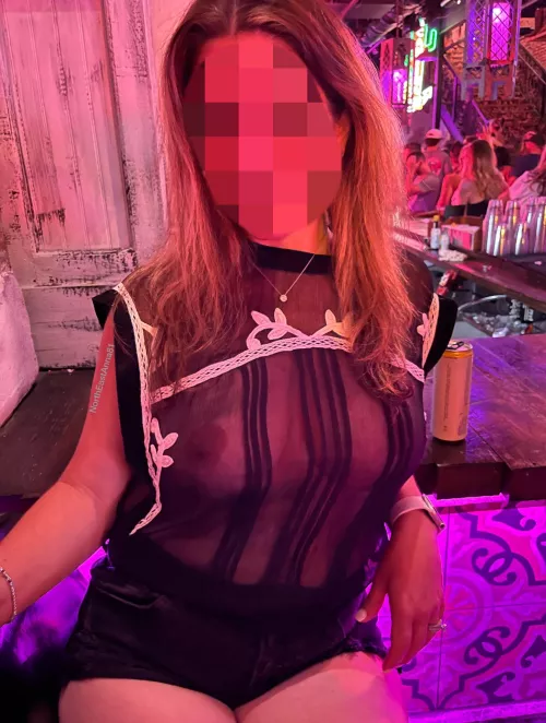 Do you think anyone in the bar noticed I took my bra off