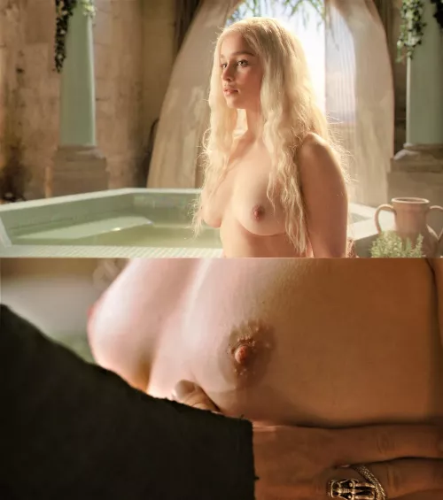 Emilia Clarke's lovely tits 