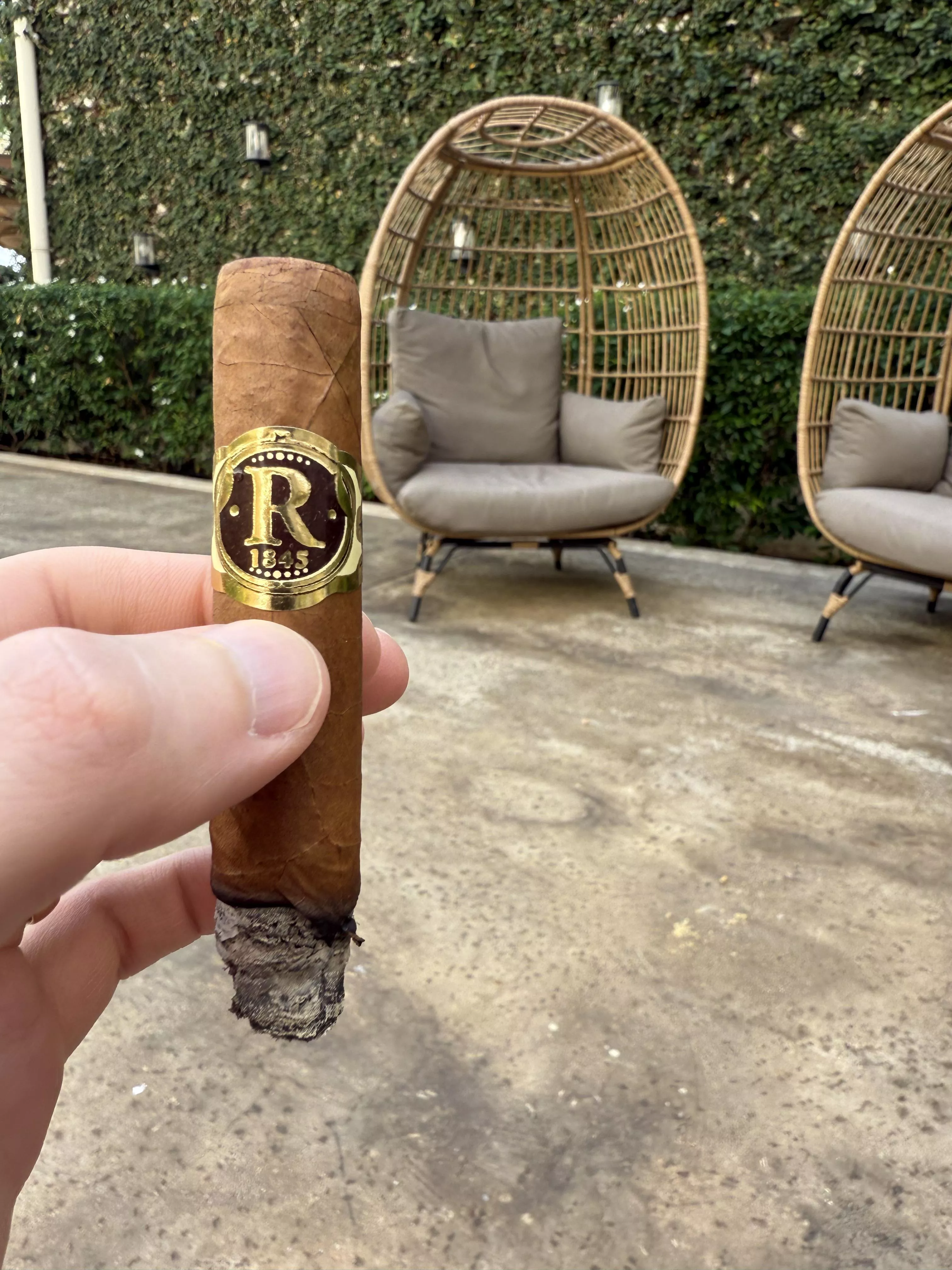 Enjoying one of my favorite cigars in Curacao 