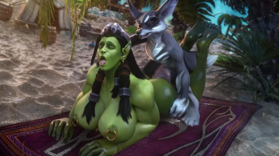 [F4APM] Hey there~ Looking for any hung anthros/furries who'd like to dominate an orc woman and show her who's boss~ 