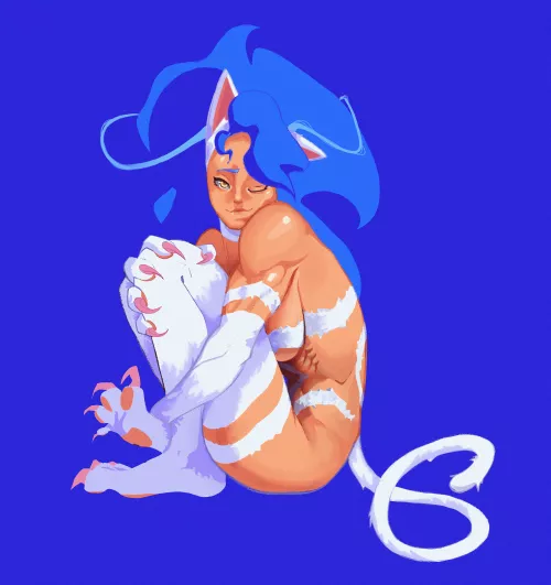 Felicia 🙏 (art by me) [Darkstalkers]