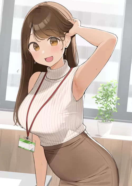 Flustered Office Lady [Original]