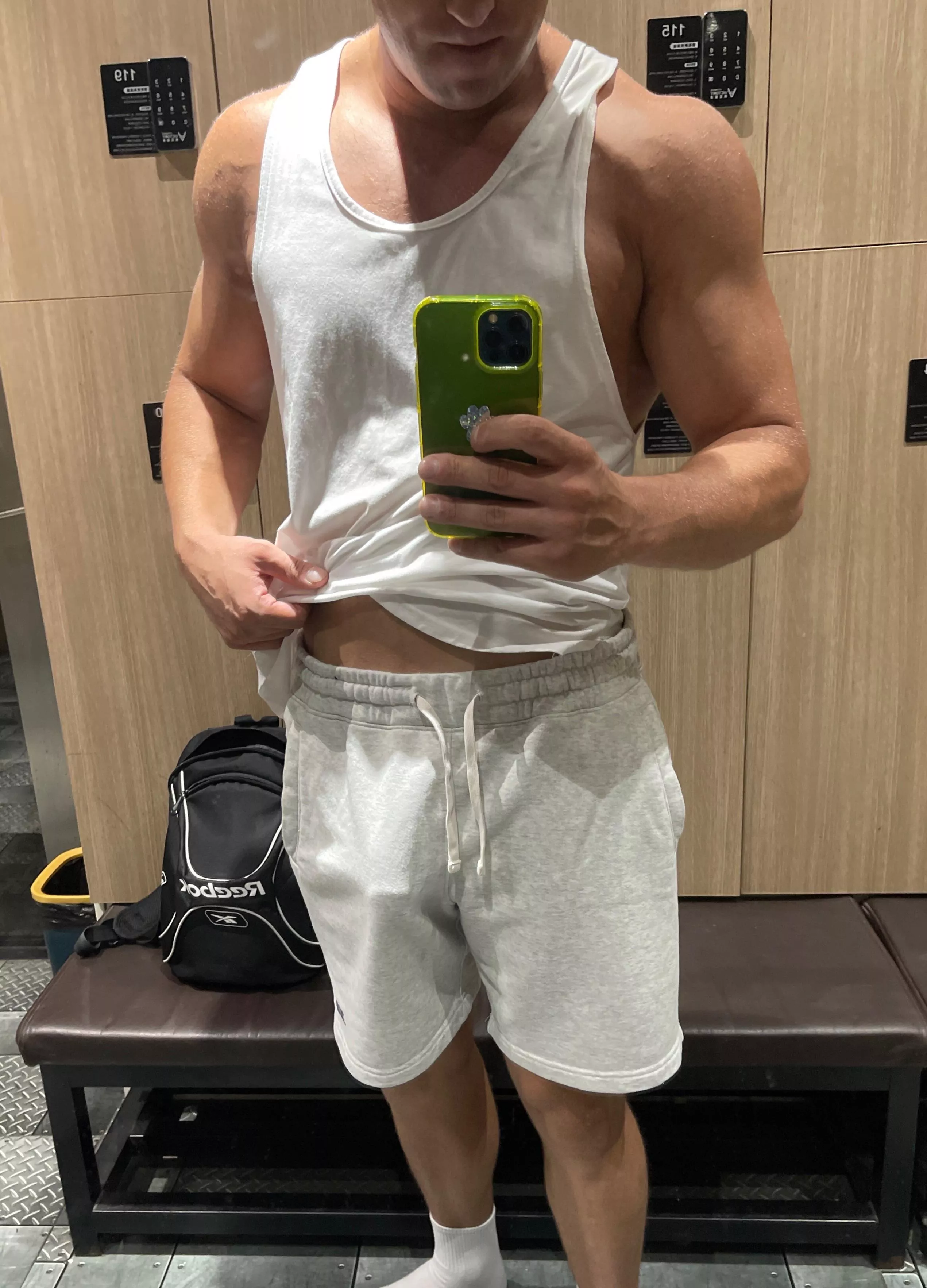 Gym time, I hopefully nobody would notice except for my girl