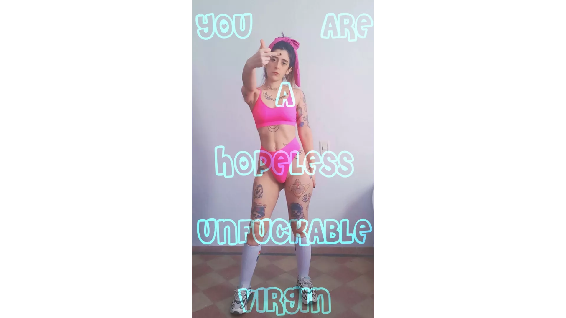 Hello delusional fucking virgin, lick your screen and thank Goddess for reminding you this