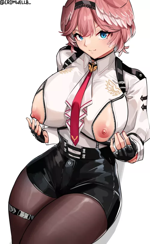 Her uniform came with an interesting feature (cromwellb)