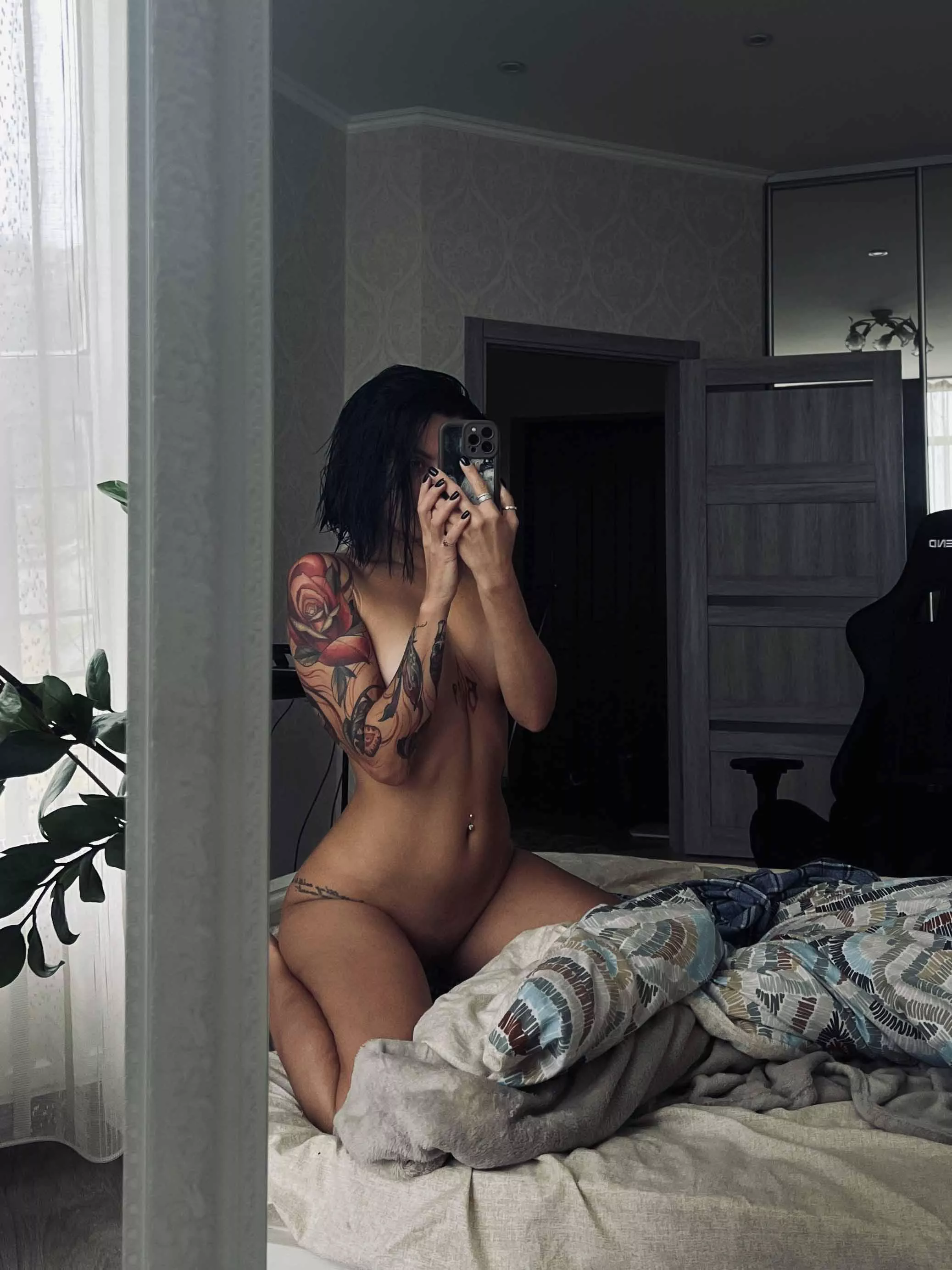 Hot brunette at your service