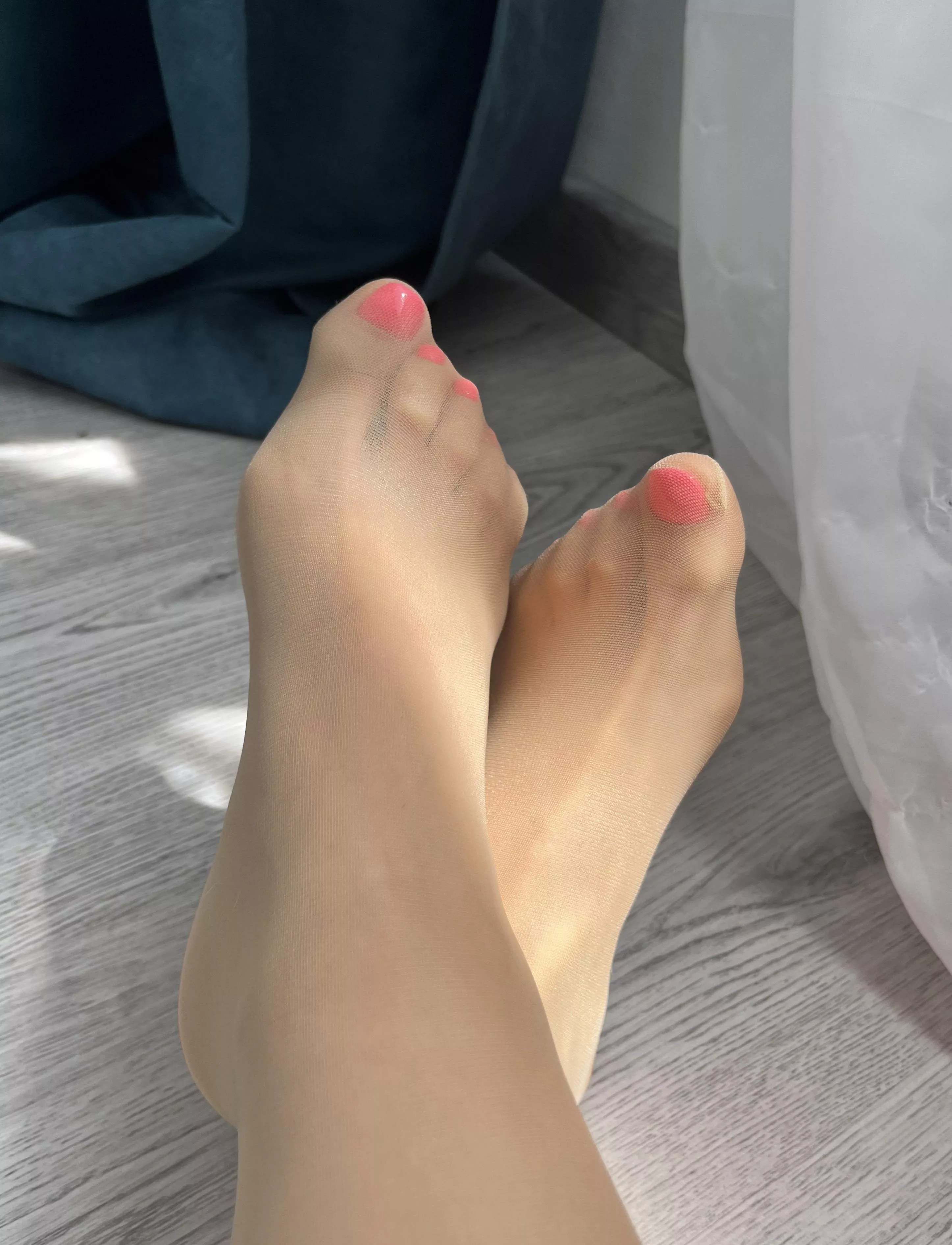 How could you resist a girl in sheer tights?