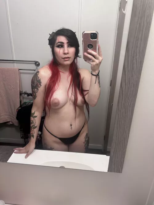 I enjoy taking topless selfies in exchange for cum