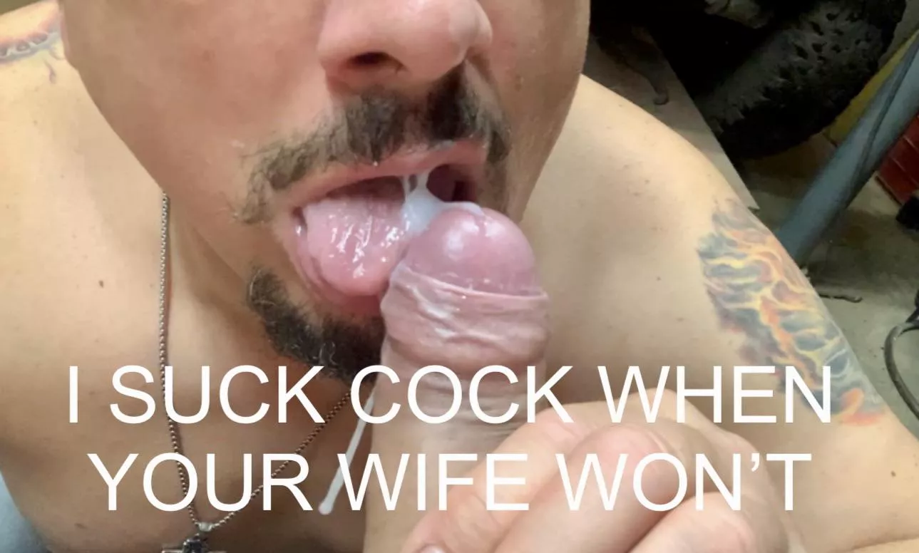 I suck cock when your wife won’t…