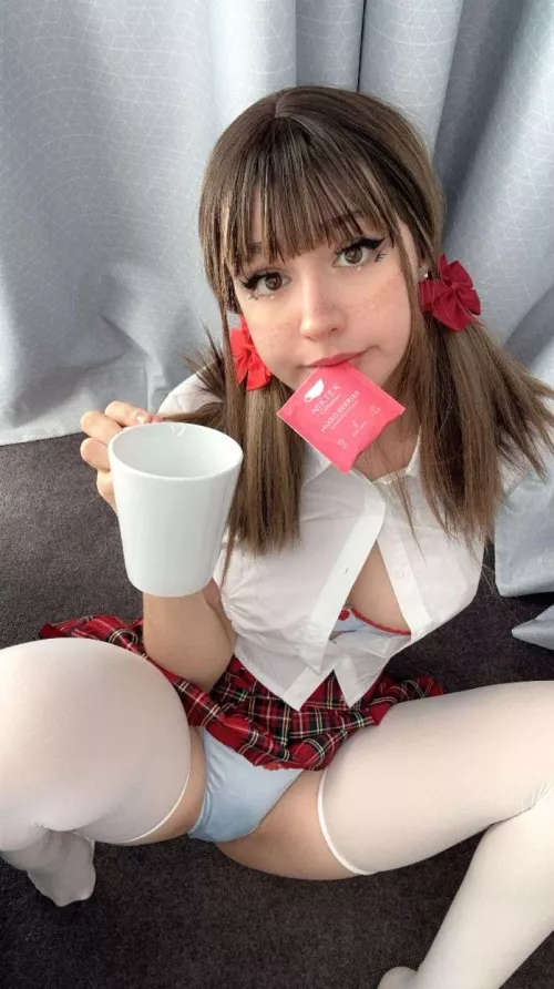 I want you to sit next to me in class and put your hand up my little short skirt secretly