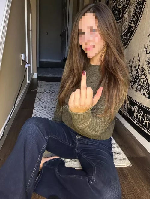 Just a flip off for you. The rest is off limits. Enjoy your denial.