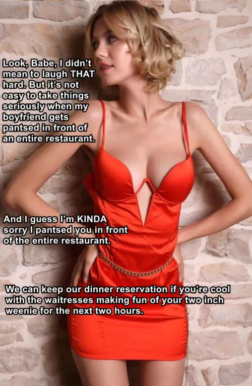 Lana Lane - Your Tiny Penis, Exposed at a Fancy Restaurant 