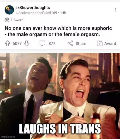 *Laughs in Trans* 😭😅