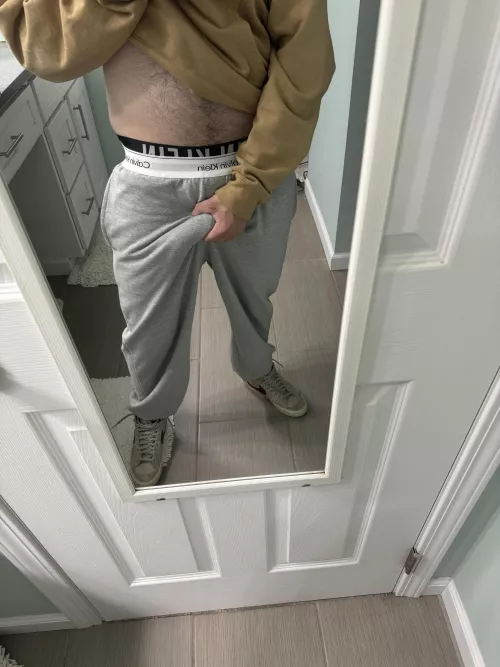 love wearing grey sweats out 